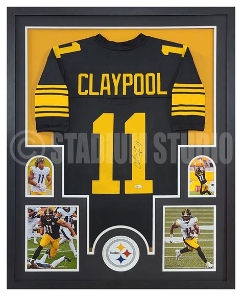 Chase Claypool Autographed Framed Steelers Black Jersey - The Stadium ...