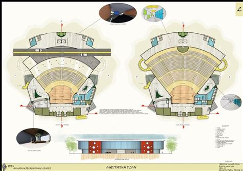 AUDITORIUM PLAN SHEET. | Auditorium design, Auditorium plan, Church design