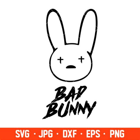 Bad Bunny Svg, Yo Perreo Sola Svg, Bad bunny logo Svg, El Conejo Malo ...