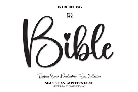 Bible | Script Font