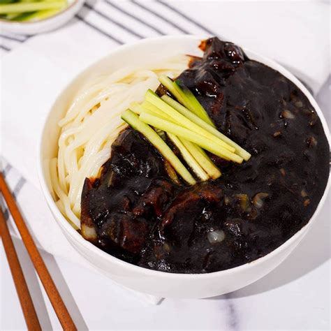 Jajangmyeon (Korean Black Bean Noodles) | Two Plaid Aprons