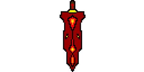 Lava sword pixel art