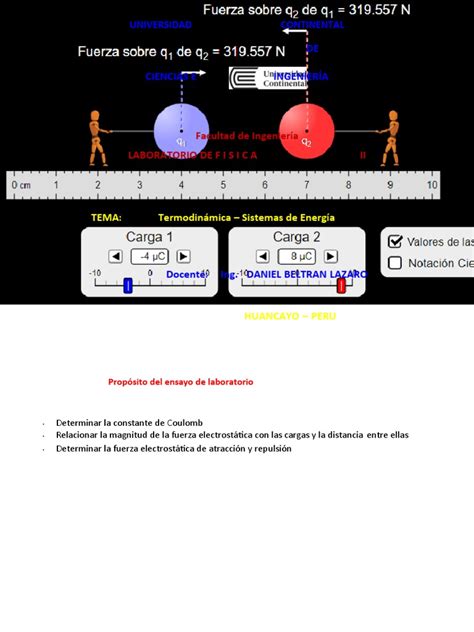 Laboratorio Ley de Coulomb | PDF