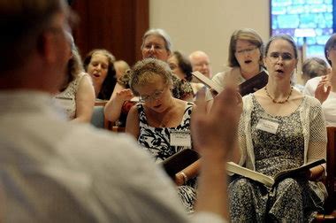 Shape notes in a hollow square: Sacred Harp holds 32nd annual national ...