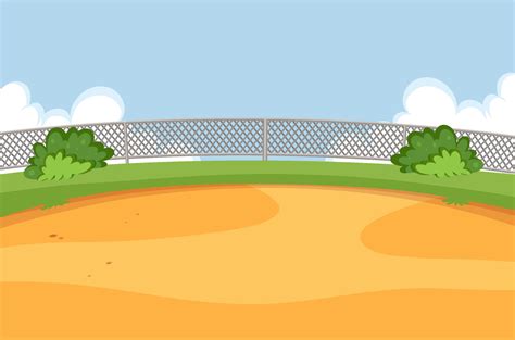 Empty yard outdoor scene 7002679 Vector Art at Vecteezy