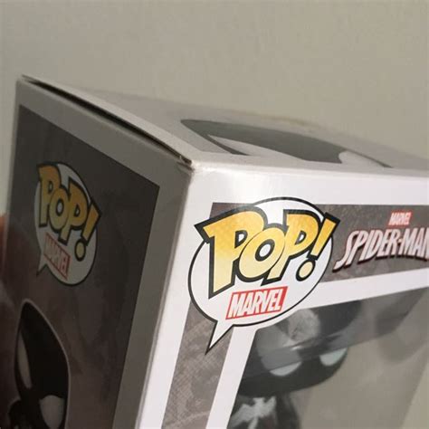 Funko Pop Marvel Black Suit Spider-Man Glow In Dark Walgreen Exclusive, Hobbies & Toys, Toys ...