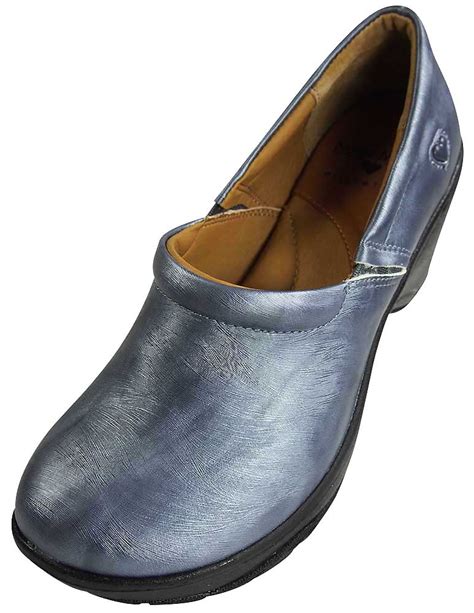 Nurse Mates Bryar Premium Leather Medical Nursing Clogs Slip-On Doctor ...