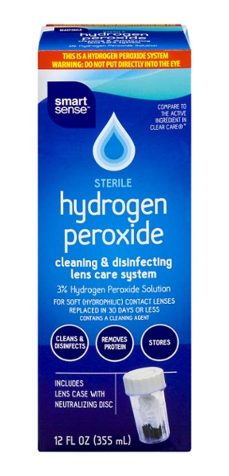 Smart Sense Sterile Hydrogen Peroxide Cleaning & Disinfecting Lens Care System, 12 fl oz | Shop ...