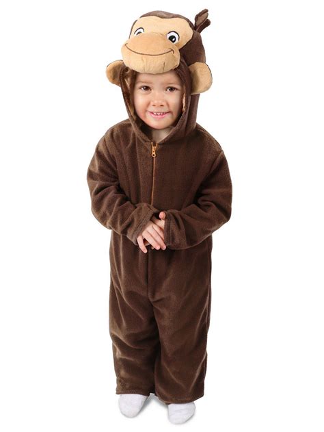 Girls Curious George Costume - Walmart.com - Walmart.com