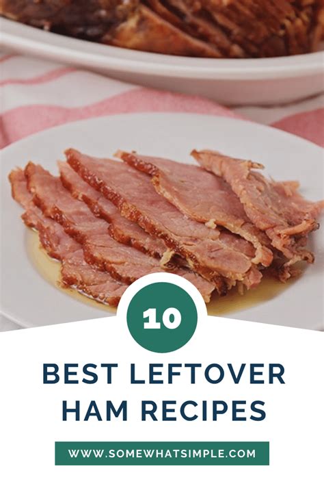 EASY Leftover Ham Recipes (Top 10 Ideas) - from Somewhat Simple