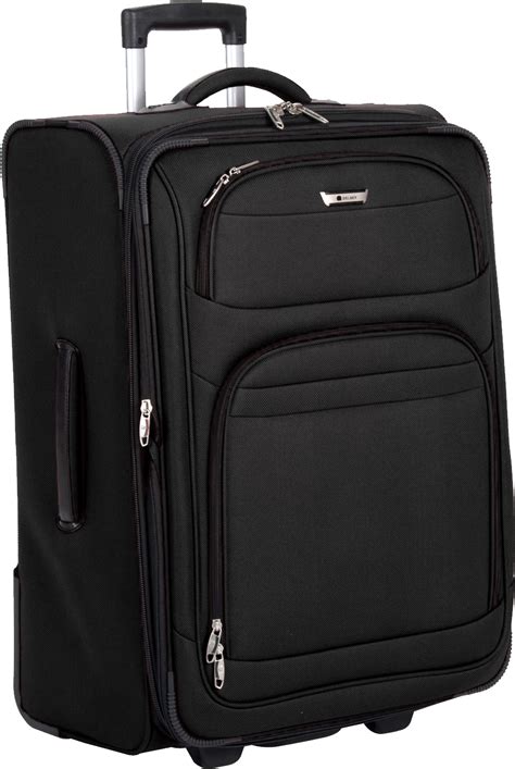 Black luggage PNG image