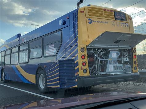 I photographed this MTA bus earlier today on the I-355 off-ramp to ...