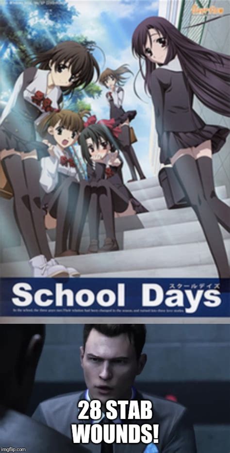 [School days] you can't spoilers an anime ending with just a meme. : r ...