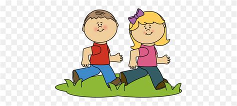 Kids Running - Quiet Time Clipart - FlyClipart