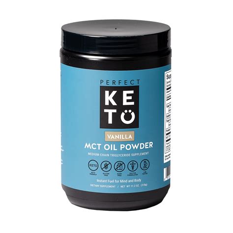 MCT Oil Powder Vanilla Perfect Keto 378gr