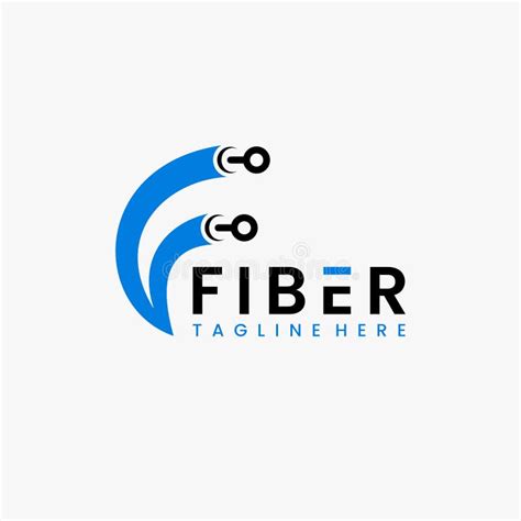 Fiber optic logo vector stock vector. Illustration of connection - 249659634