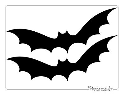 Free Printable Bat Templates for Halloween Crafts