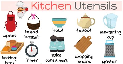 Kitchen Utensils Vocabulary List | Bruin Blog