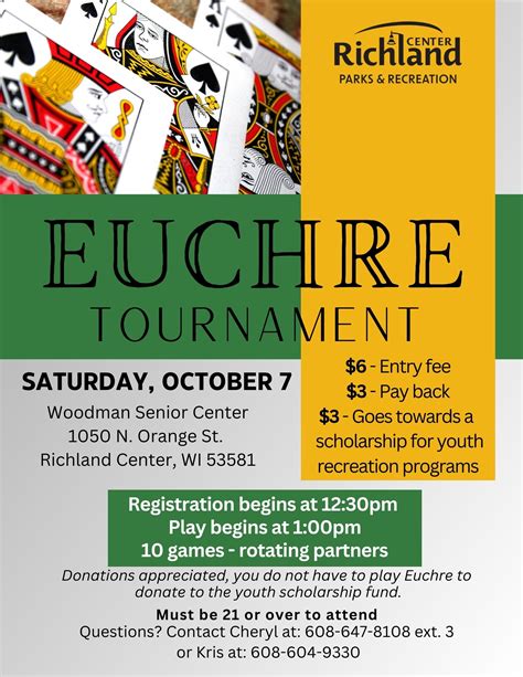 Euchre Tournament | Richland Center Wisconsin