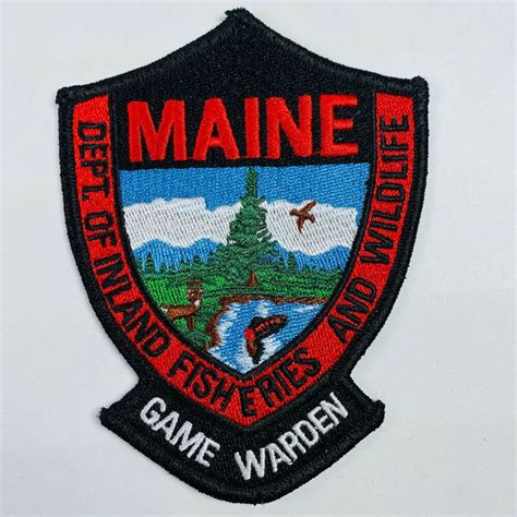 Maine Game Warden Department of Inland Fisheries and Wildlife Patch (B ...