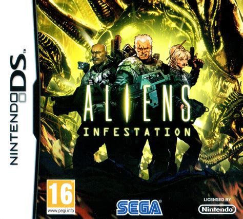 Aliens: Infestation (2011) Nintendo DS box cover art - MobyGames