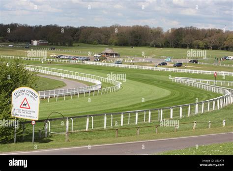 Epsom Racecourse stock Stock Photo - Alamy