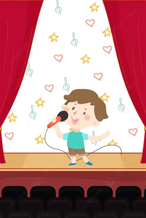 Children S Song Contest Singing Competition Background, Children S ...