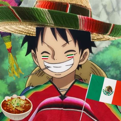 Luffy mexicano icon | Luffy, Mexicano, México