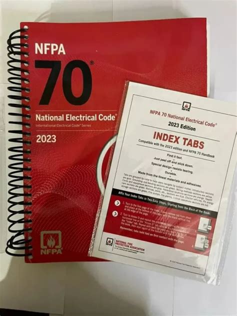 NATIONAL ELECTRICAL CODE NFPA 70, 2023 Edition Spiral + Index Tabs FREE ...