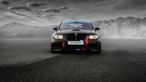 BMW M3, MR Car Design, Sedan, (E90), black, drift HD Wallpaper