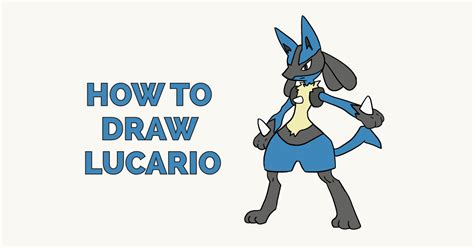 How To Draw Lucario Step By Step - alter playground