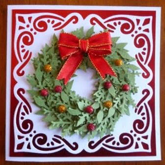 Handcrafted by Helen: Two Wreath Cards