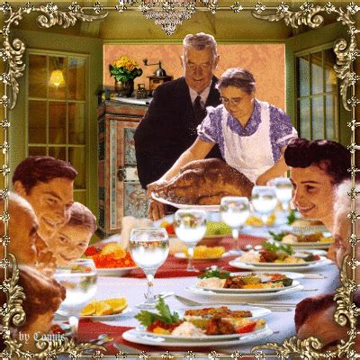 Thanksgiving with Norman Rockwell kind of / Joyful226 Picture #137146584 | Blingee.com