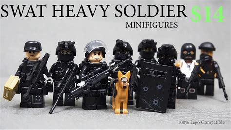 Lego SWAT Team Raid Modern Warfare Minifigures Brickarms Toy Gun КРУТЫЕ ЛЕГО СОВМЕСТИМЫЕ ФИГУРКИ ...