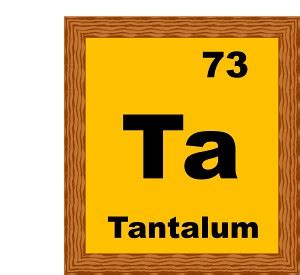 Chemical Elements : tantalum-73-B : Classroom Clipart