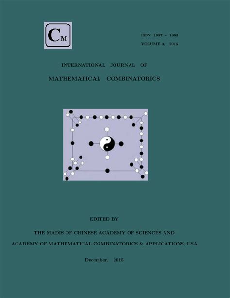 (PDF) International Journal of Mathematical Combinatorics, Vol. 4, 2015