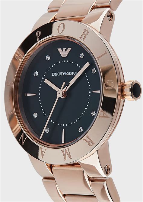 Women's Stainless Steel Three-Hand Watch | Woman | Emporio Armani