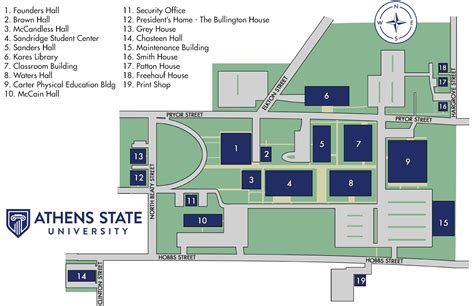 Campus Map - Athens State University