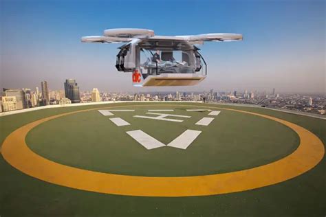 Futuristic Drone Ambulance Concept for Emergency Rescue - Tuvie Design