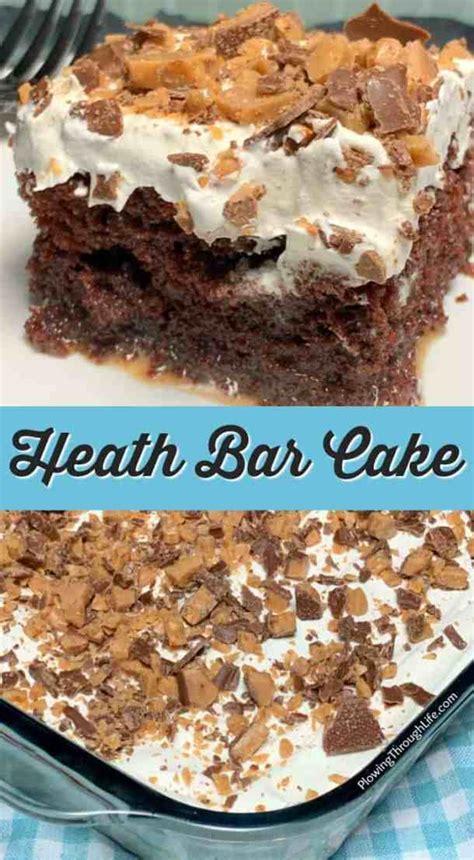 Heath Bar Cake - Plowing Through Life