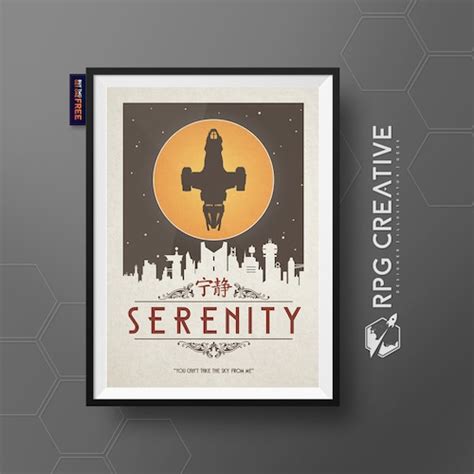 Firefly Serenity Minimalist Poster | Etsy