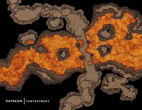 A River of Lava in the Underdark [Battlemap][Caves][46x36] : r/FantasyMaps