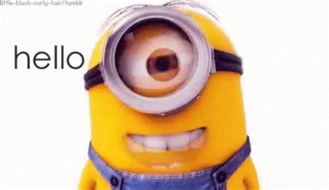 Minion Hello GIF - Hello Hi Hey - Discover & Share GIFs | Minions, Hi gif, Minion gif