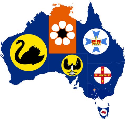 Emblems for Australian states & the N.T. : r/AussieMaps