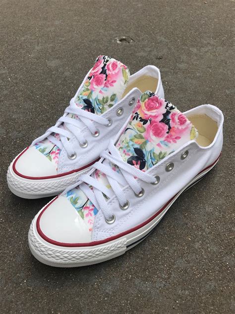 Floral Converse Chuck Taylor Shoes - Etsy