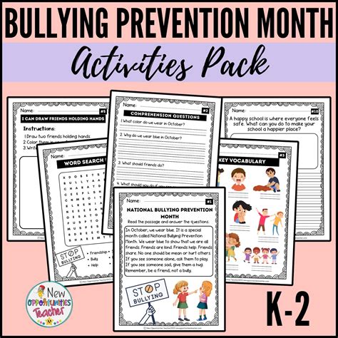 Free anti bullying worksheet activities, Download Free anti bullying worksheet activities png ...