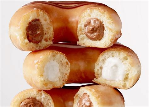 Krispy Kreme Introduces New Chocolate Kreme and White Kreme Filled Original Glazed Doughnuts ...