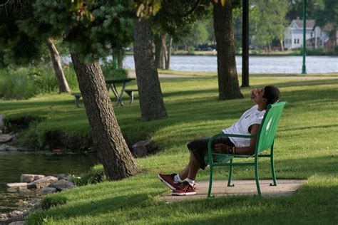 Sitting on a Park Bench | Mark's Postcards from Beloit | Flickr