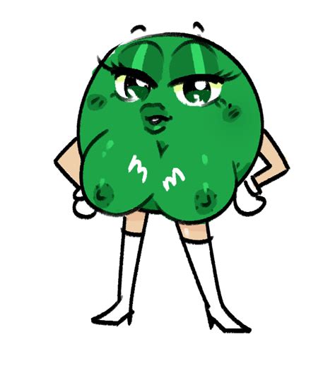 green m&m by AllyRat on Newgrounds