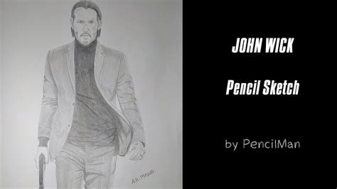 John Wick Pencil Drawing